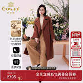 乔万尼大衣冬新款 中长收腰设计毛呢外套气质优雅设计EF4A236