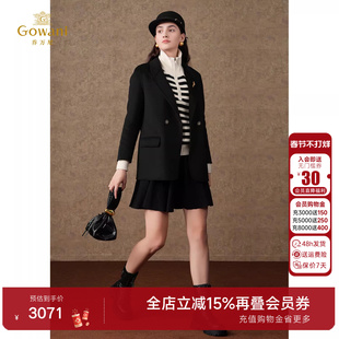 3期免息-乔万尼羊毛大衣时尚女2025新款西装毛呢外套ET4B862