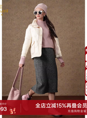 【90%鹅绒】乔万尼女款2025春高端羽绒服商场同款ET4T008003