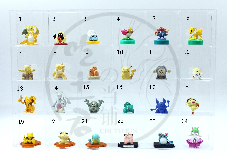 口袋妖怪神奇宝贝宠物小精灵万代印章摆件地台挂件菊石兽波克比