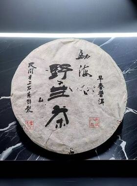 2003年 勐海野生茶 红丝带 普洱茶生茶饼茶357克 微虫眼 正品包邮