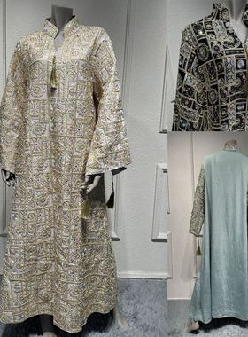 L277长袍重工刺绣华丽迪拜旅游长裙晚宴礼服jalabiya连衣裙Dress