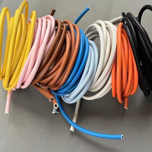 6-8mm粗荔枝纹耐磨耐刮pu圆皮绳diy手作设计包带肩带腰带配件辅料