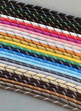 5mm粗彩色间点涤纶包芯圆绳耐磨miu绳DIY手工编织挂件服装腰帽绳