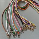 斜挎仿羊皮挂绳皮质挂绳钩针包包带手机壳DIY配饰链子挂绳ins款