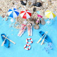微景观小摆件 沙滩系列景观摆件手工diy材料夏日海滩风情装饰摆件