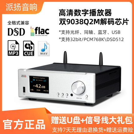 派扬DPA-1数播数字转盘U盘硬盘音频播放器 无损hifi解码器硬解DSD