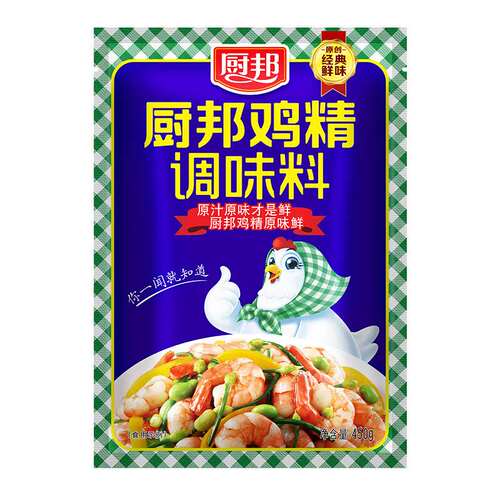 新款厨邦鸡精加倍提鲜增香厨房火锅煲汤高汤调味料袋装450g果肉条