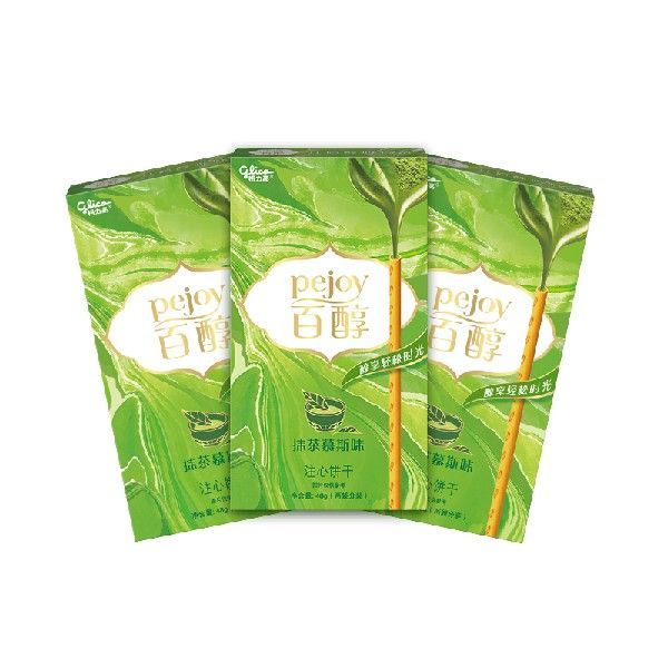 格力高(glico)百醇系列 百醇抹茶慕斯味注心饼干棒休闲零食饼干 4