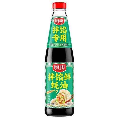 厨邦拌馅鲜蚝油提鲜拌陷调味料饺子烹饪火锅蘸料调味品700g果肉条