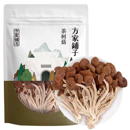 新款 方家铺子茶树菇120g/袋未开伞厚菇菌菇煲汤火锅食材始于1906