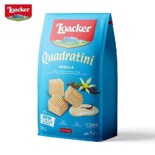 莱家loacker香草味威化饼干250g休闲进口零食早餐下午茶小吃京东