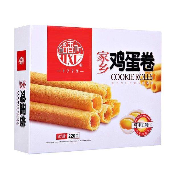 稻香村DXC 特色糕点 休闲点心 零食饼干 蛋卷（原味）220g