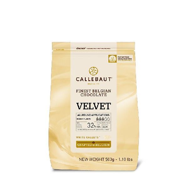 百乐嘉利宝嘉利宝 白巧克力粒 32% 500g/包 烘焙原料 蛋糕饼干 生