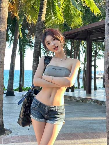 阔腿裤超短裤常规牛仔布春夏