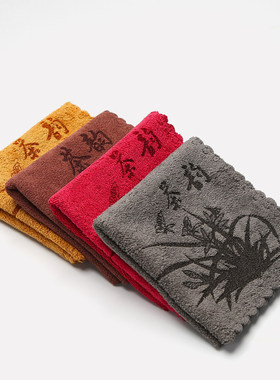 五倍吸水茶巾加厚加绒茶桌布茶具