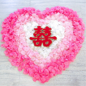玫瑰花仿真花瓣喜床撒花 场景布置结婚婚房布置装饰用品仿真花瓣