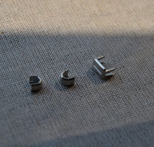 YKK金属方齿拉链改短用U码下止3号5号8号多色码装及成品小配件