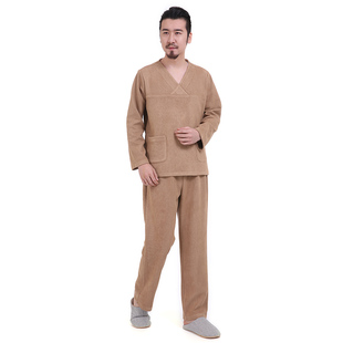 福禄·威尔体检服诊查美容工作服男睡衣医院病号服装客人服