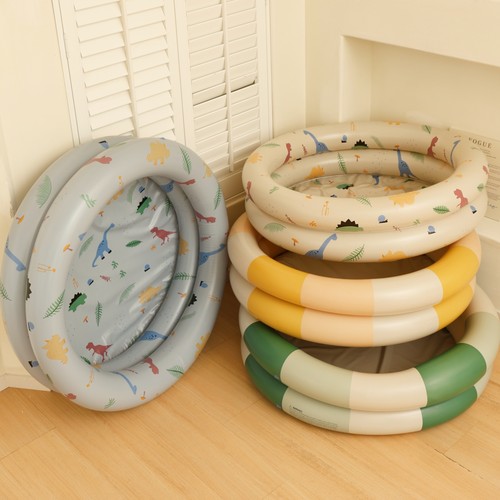 丹麦复古条纹充气游泳池海洋球池