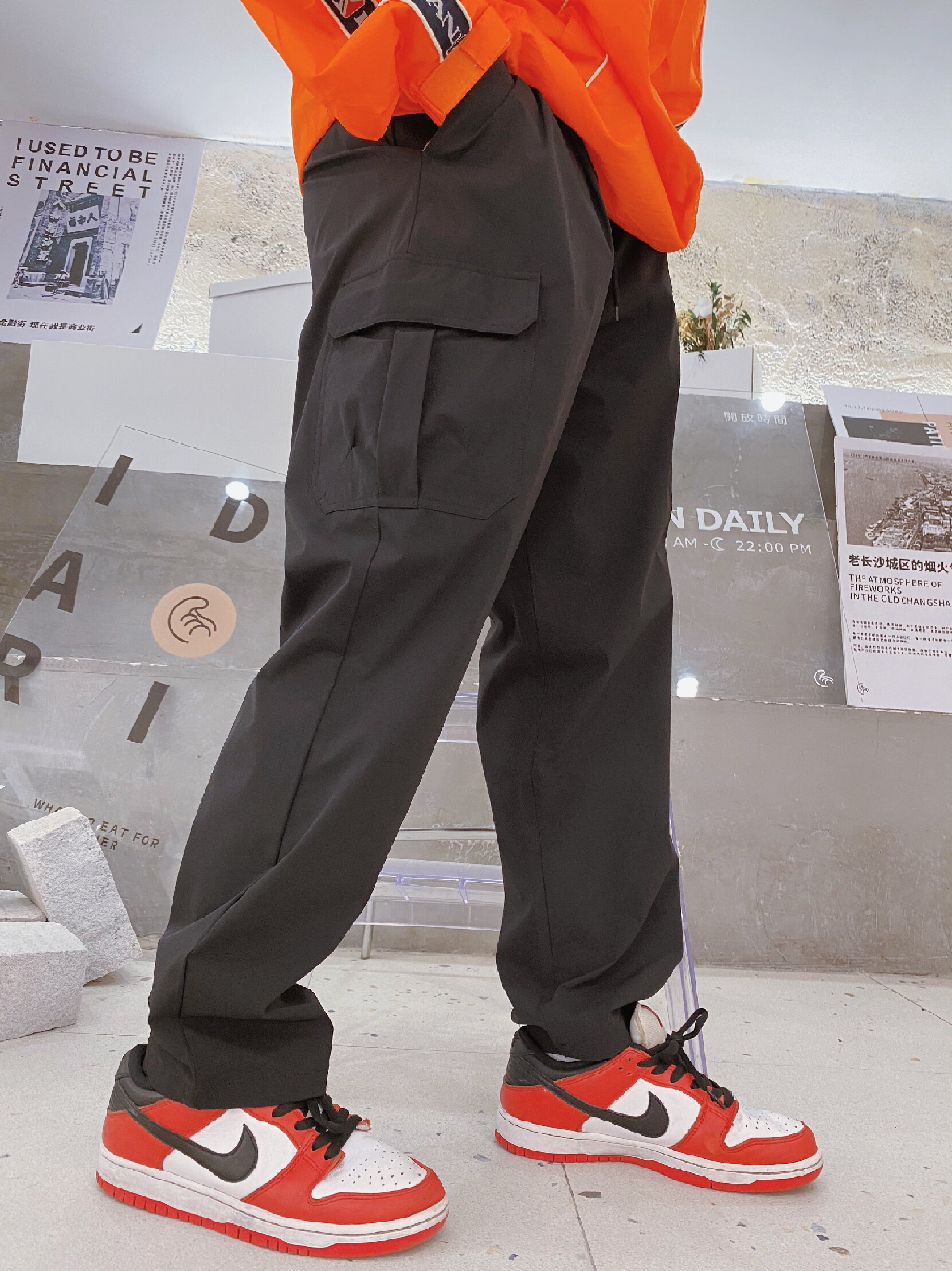 宽松冰丝裤速干微弹纯色加大街舞超薄透气工装西裤HAKUNAMATATA|msdalam kategori Pakaian Lelaki, seluar santai - dari Buy2taobao.com untuk memberikan perkhidmatan ejen Taobao profesional membeli