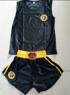 铭晟散打服男女训练拳击服套装短裤儿童成人散打比赛服泰拳裤包邮