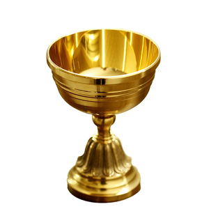 包邮佛堂寺庙供佛灯长明灯酥油灯座莲花灯蜡烛台八供杯铜油灯