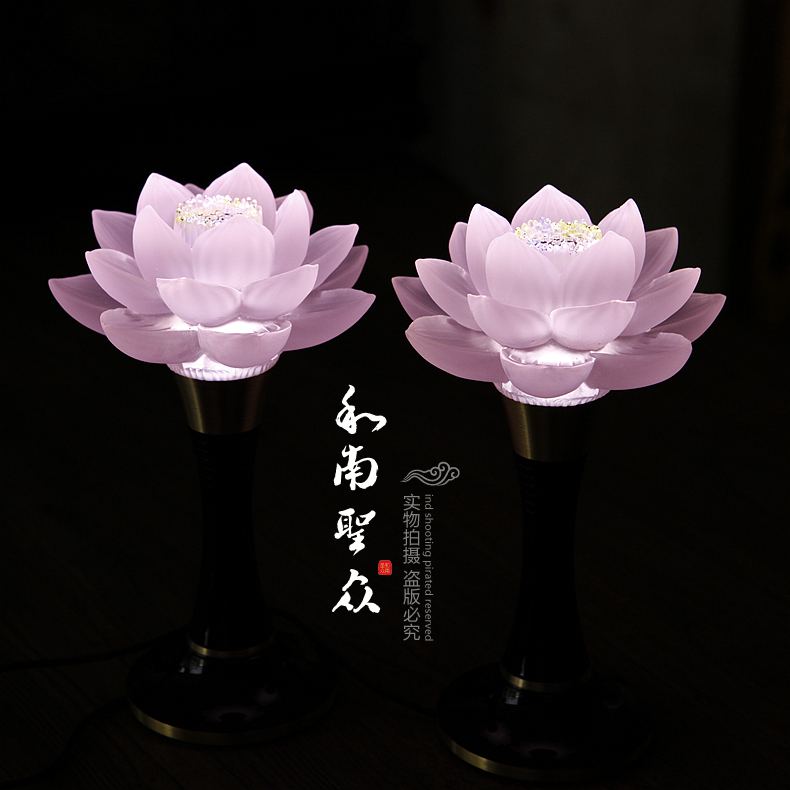 包邮佛堂led节能纯铜供佛观音荷花灯佛教圣物七宝琉璃莲花灯粉色|msdalam kategori bekalan perayaan/hadiah, Hadiah kreatif, hiasan kreatif - dari Buy2taobao.com untuk memberikan perkhidmatan ejen Taobao profesional membeli