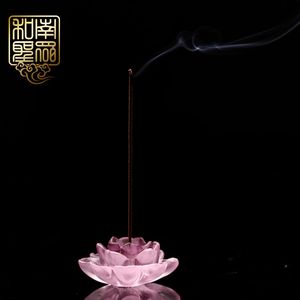 家居香薰炉檀香炉塔香座线香卧香礼佛堂七宝琉璃香插香座莲花香炉