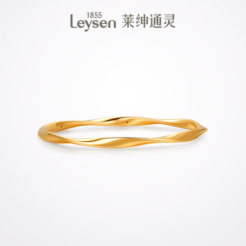 【顺丰正常发货】莱绅通灵传世金计价 莫比乌斯环 足金黄金手镯