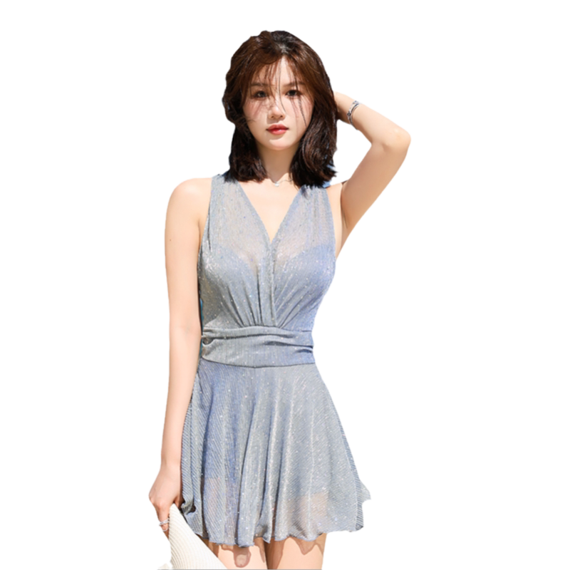 游泳衣女夏连体性感纯欲风泳装