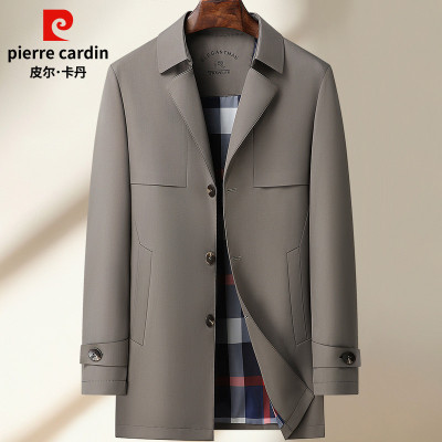 中长款商务休闲男士外套皮尔卡丹