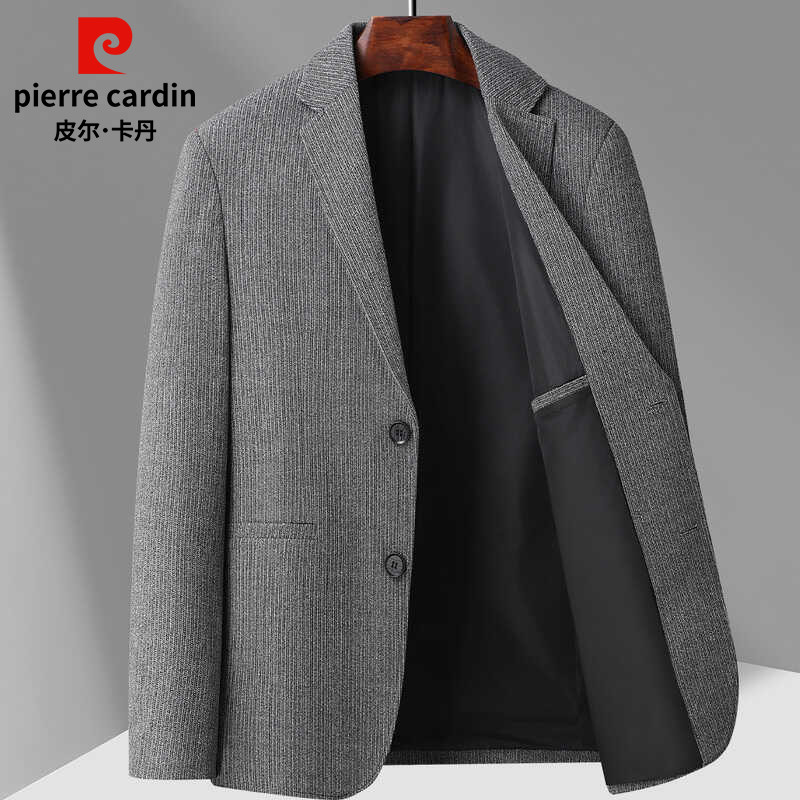 春秋休闲西服皮尔卡丹新款
