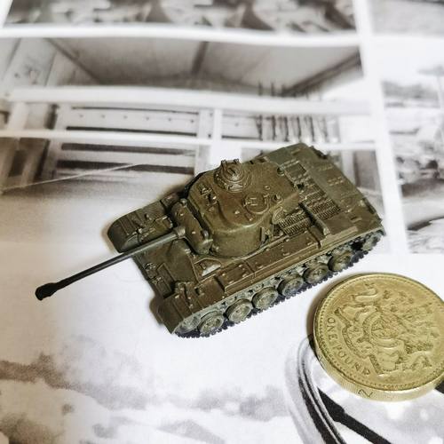 已涂装1/144全金属铸造军绿单色M26潘兴主战坦克世界成品军事模型