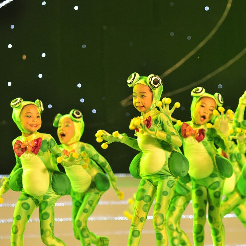 小青蛙表演服舞蹈服儿童演出服