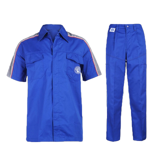 上海上汽大众4S店工作服套装汽修工作服短袖修理工服维修套装