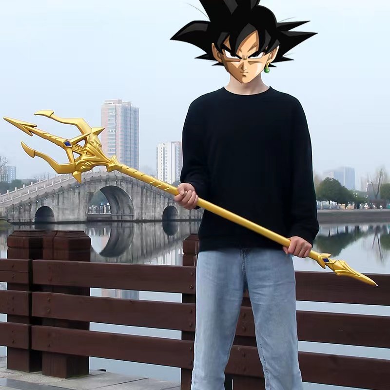 斗罗大陆一米唐三海神叉超大号海王三叉戟pu橡胶玩具武器模不开刃