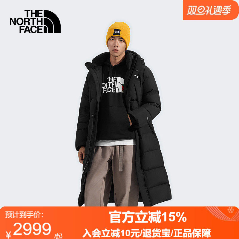 北面长款羽绒服男款保暖