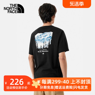 88GK TheNorthFace北面短袖 T恤男女2024春夏户外透气圆领休闲半袖