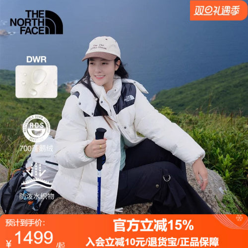 TheNorthFace北面女Puffy防泼溅廓形鹅绒羽绒服户外保暖秋冬89YN