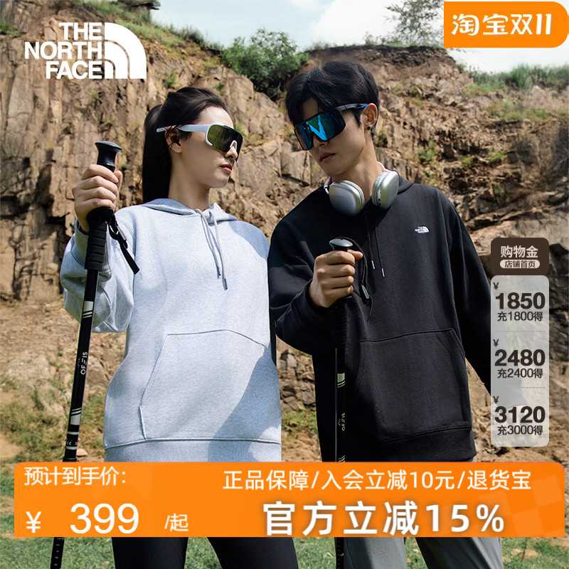 TheNorthFace北面男卫衣防风防泼水25秋冬新品户外休闲帽衫8F09