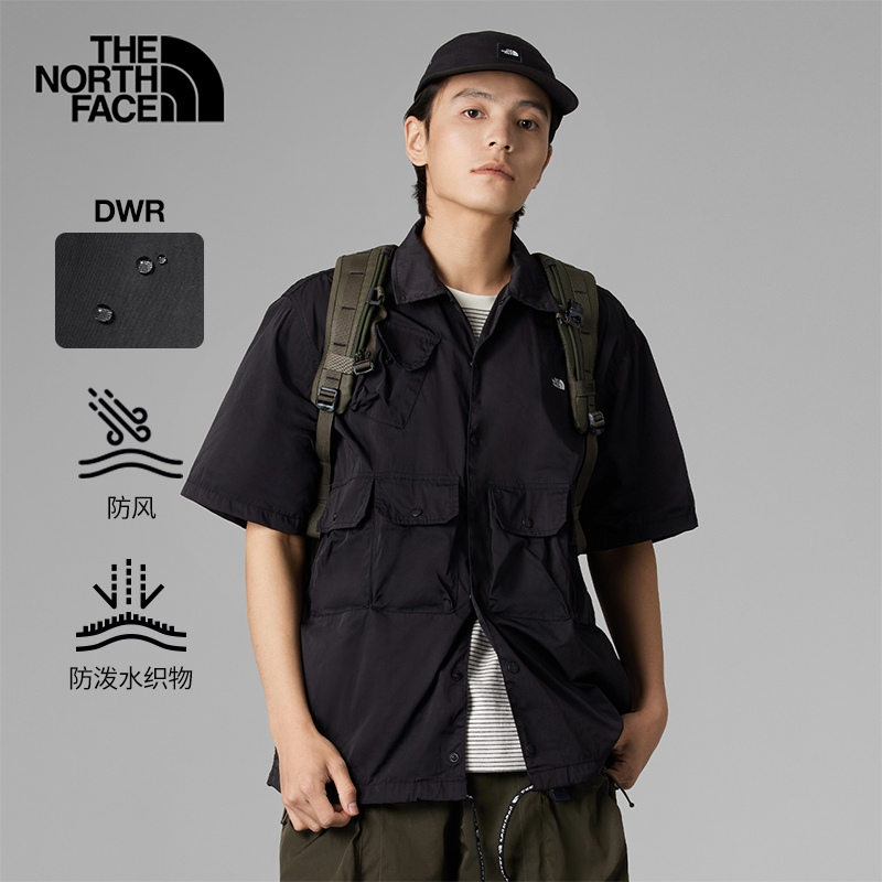 北面UE先锋设计男防风防泼溅短袖衬衫夏TheNorthFace|885N