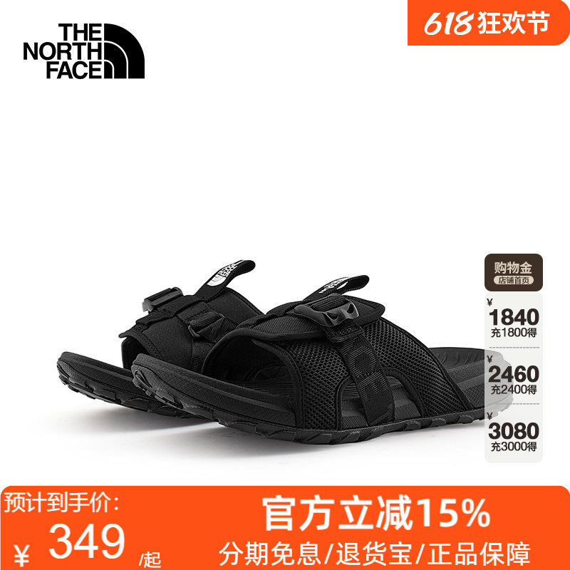 TheNorthFace北面拖鞋男2025春夏轻便抓地户外休闲凉鞋沙滩鞋8A8Y