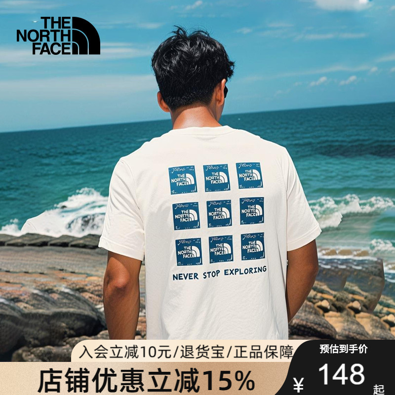 北面短袖T恤男25春夏棉质半袖