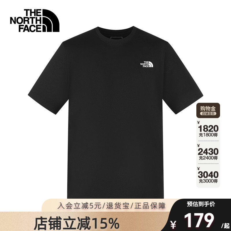 TheNorthFace北面T恤25春夏男女休闲舒适透气纯棉圆领短袖8DEV