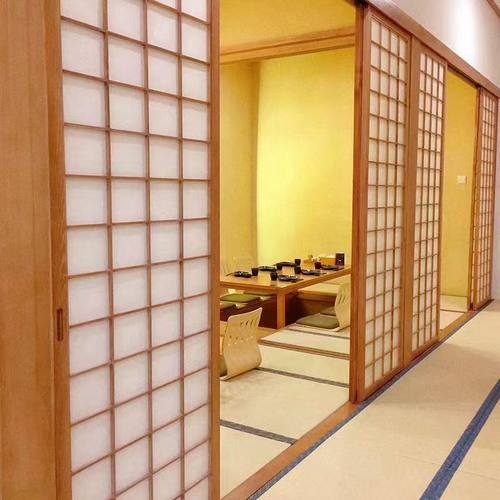 日式推拉门隔断实木榻榻米和室
