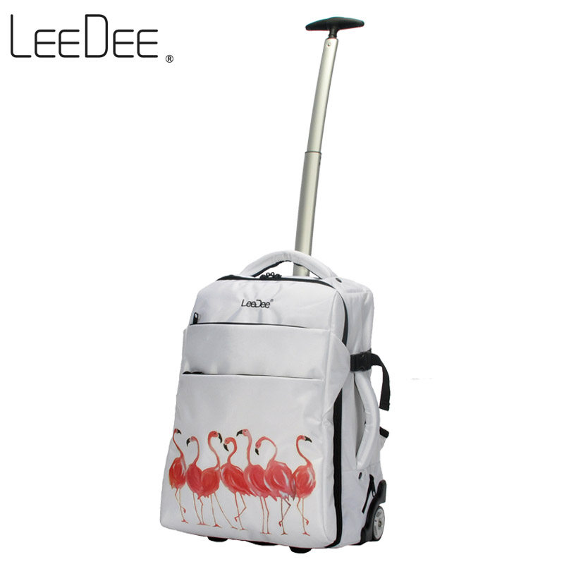 LEEDEE大容量登机行李箱旅行箱拉杆背包多功能旅行包书包中学生