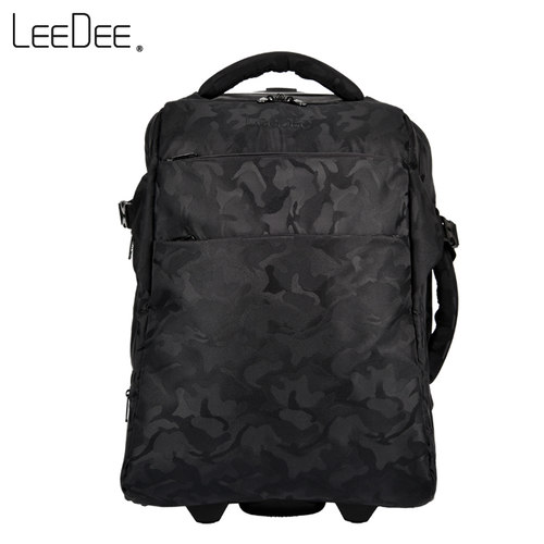 LEEDEE旅行包迷彩初中学生双肩