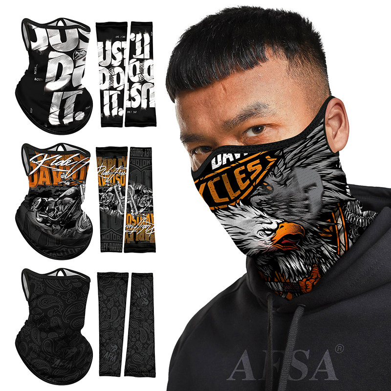 夏季冰袖遮阳男士防晒防紫外线开车钓鱼骑行薄款透气冰丝护臂袖套