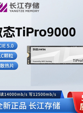 致态/ZhiTai TiPro9000 1T 2T 4T M.2 NVMe PCIe 5.0 SSD固态硬盘